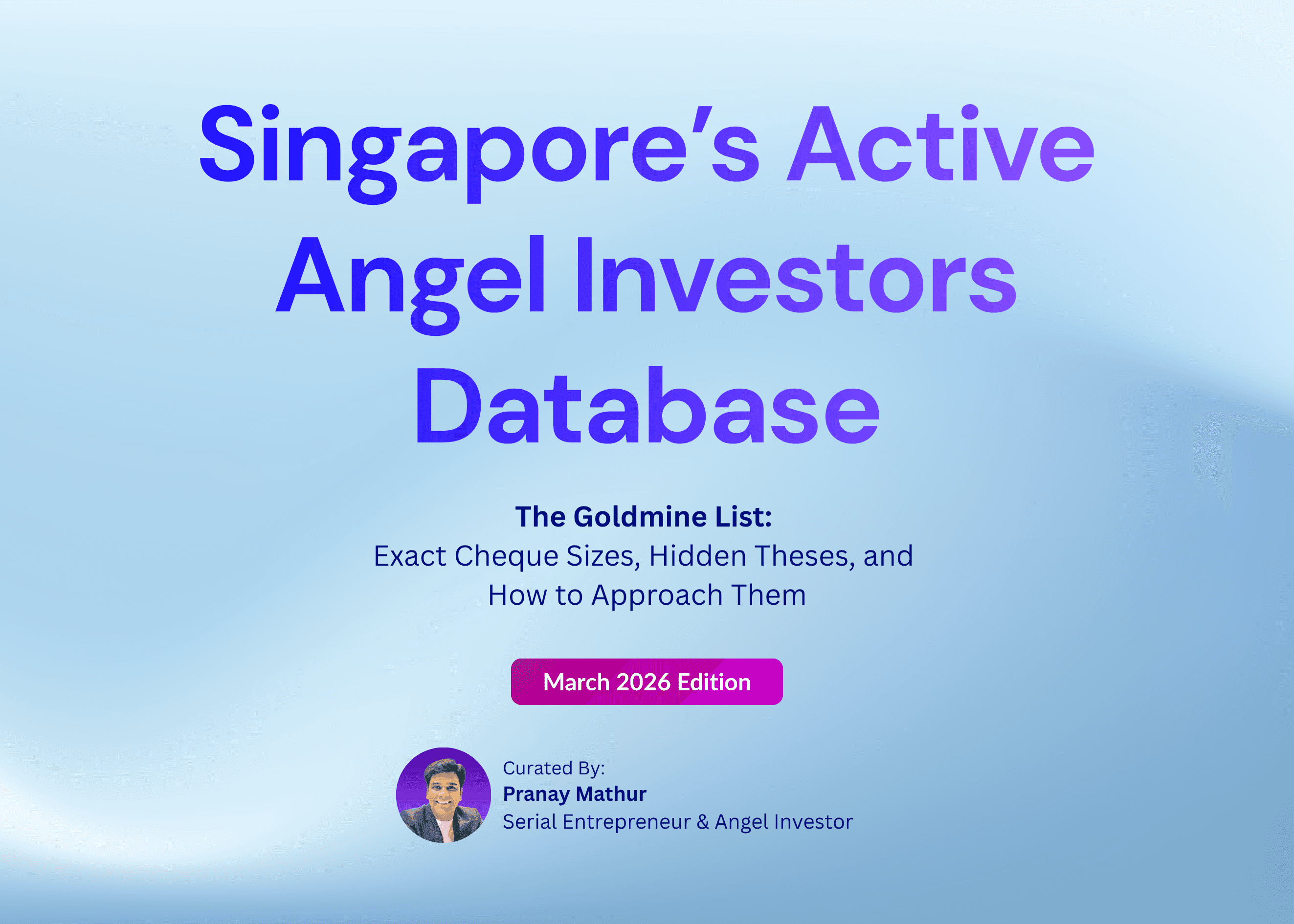 Top Singapore Angel Investors for Early Stage Startups [2026]