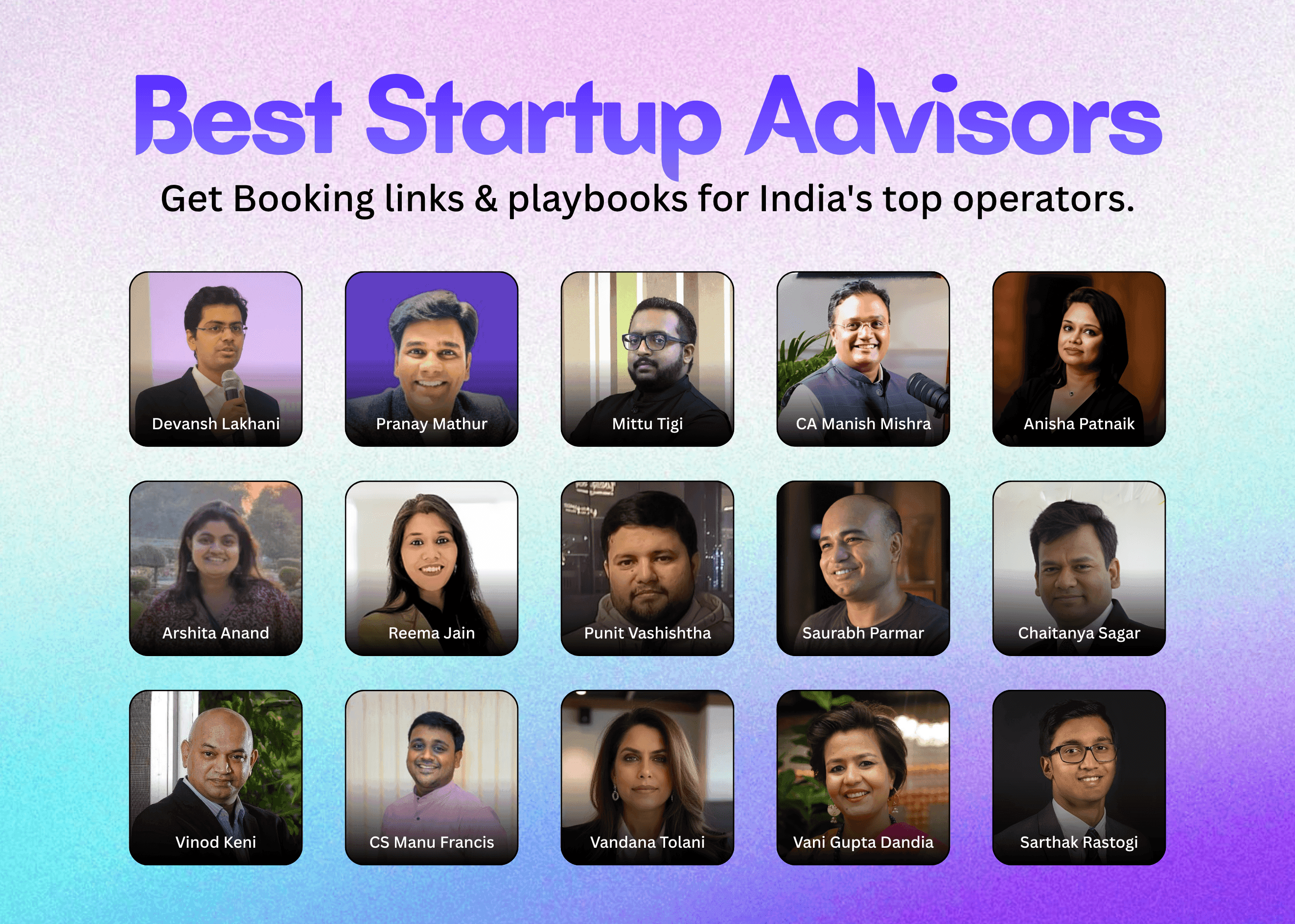 Best Startup Advisors for Indian Founders 2026